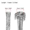 uxcell 3.3Ft - 15/64 Inch 304 Stainless Steel Sleeving Expandable Hose Cover view 2