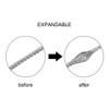 uxcell 3.3Ft - 15/64 Inch 304 Stainless Steel Sleeving Expandable Hose Cover view 3