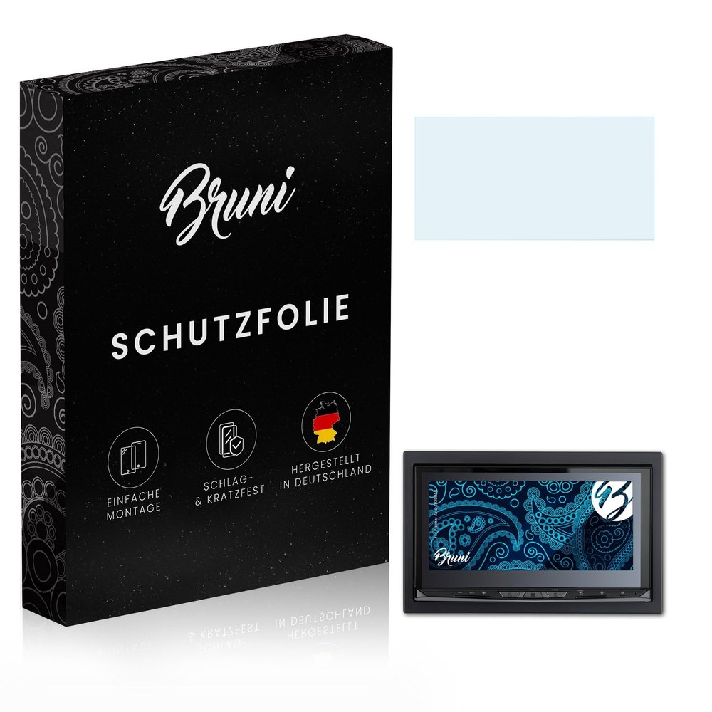 Bruni Screen Protector compatible with Pioneer Avic-Z930DAB Protector Film, crystal clear Protective Film (2X)