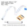 uxcell Flexible Flat Cable (A Type) and Flip Up to Mount Extend Adapter Kit, 7 Pin 1.0mm Pitch 200mm FFC for LCD TV Car Audio DVD Player Laptop view 2