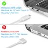RICNUS MacBook Air 13 inch Case 2020 2019 2018 Release Model A2179 A1932 Ultra Thin Hard Shell with Touch ID & Matching Keyboard Cover Compatible for Newest MacBook Air13 inch. (Rock ash) view 3