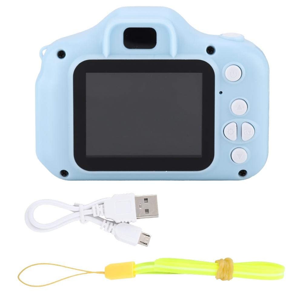 Kid Action Camera Toddler Video Recorder Kid Camcorder, Toy Camera, Rechargeable Toy Camera for Girls Birthday Birthday Christmas New Year Gift(blue)