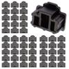 50PCS RJ45 Anti Dust Cover Cap Protector Protects Ethernet Hub Port by FENGQLONG (Black-Small) view 1