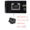 50PCS RJ45 Anti Dust Cover Cap Protector Protects Ethernet Hub Port by FENGQLONG (Black-Small) view 3