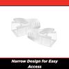 Simply45 8.5mm Strain Reliefs for Simply45 Shielded External Ground for Pass-Through and Standard RJ45 - 100-Pieces, Clear Tint, Resealable Bag - S45-B003 view 3