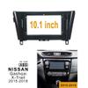 10.1 inch Car Radio Fascia Frame for Nissan Qashqai 2015-2018 DVD GPS Navi Player Panel Dash Kit Installation Stereo Frame Trim Bezel view 2