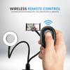 IDANCE LED Ring Light with Cell Phone Clip Stand Holder, 3.5", Grip Flexible Long Arm Gooseneck Bracket Mount Clamp with BT Wireless Remote Control for Desk, Bed, Compatible with iPhone and Smartphone view 4