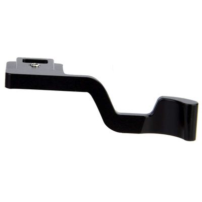 Archuu Black Thumb Grip Aluminum Alloy Thumb Up Hand Grip, Mini Metal Black Hand Thumb Up Grip Camera Plate Handle Grip, for Camera
