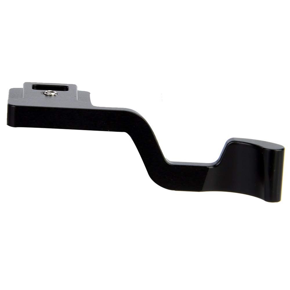 Archuu Black Thumb Grip Aluminum Alloy Thumb Up Hand Grip, Mini Metal Black Hand Thumb Up Grip Camera Plate Handle Grip, for Camera