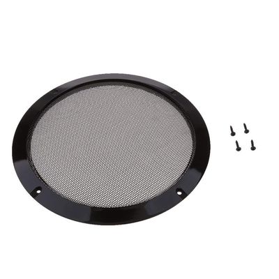 8 Inch Speaker Grills Cover Case with 4 pcs Screws for Speaker Mounting Home Audio DIY - 225mm Outer Diameter Black