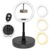 iDance LED MS1804 10-inch Ring Light with Cellphone Holder USB Powered with BT Remote Control Foldable Adjustable Tripod Stand Selfie Makeup Ring Light view 1