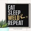 Govivo Welding home decor wall art - wall decor for welder - gifts for welders - welding gifts for men - 8x10 unframed print view 2