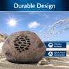 Alpine Corporation 9" Tall Solar Bluetooth Rock Speaker, Weather-Resistant High Fidelity Outdoor Audio System with 50 Foot Range, Brown - Set of 2 view 2