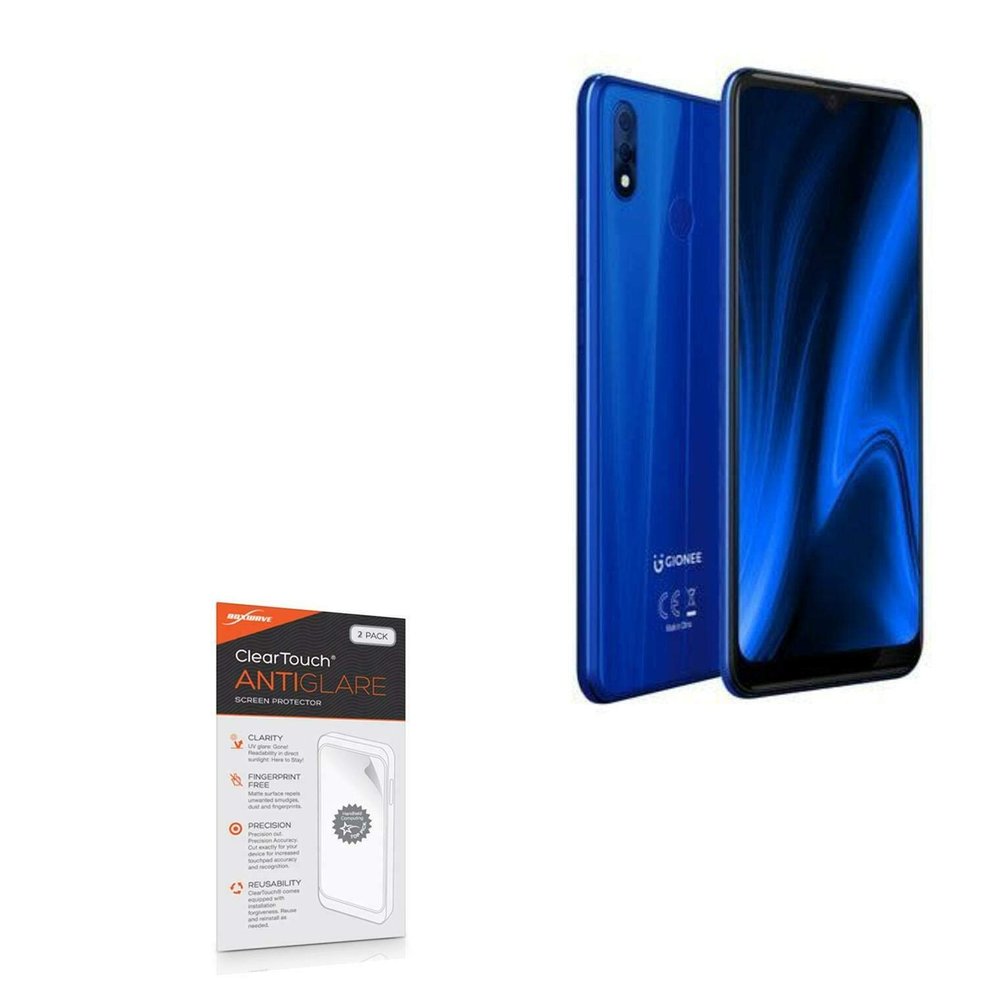 BoxWave Screen Protector Compatible with Gionee X2 - ClearTouch Anti-Glare (2-Pack), Anti-Fingerprint Matte Film Skin