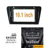 10.1 inch Car Radio Fascia Frame for Skoda Octavia 2014-2017 DVD GPS Navi Player Panel Dash Kit Installation Stereo Frame Trim Bezel view 2