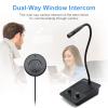 CallToU Window Speaker Intercom System,Dual Way Anti-Interference Intercommunication Microphone Talk Through Glass Window,for Business,Bank,Office,Hospital,Counter,Store,Station,School and More view 2