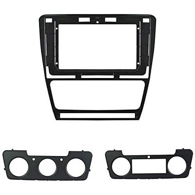 10.1 inch Car Radio Fascia Frame for Skoda Octavia 2007-2014 Black DVD GPS Navi Player Panel Dash Kit Installation Stereo Frame Trim Bezel