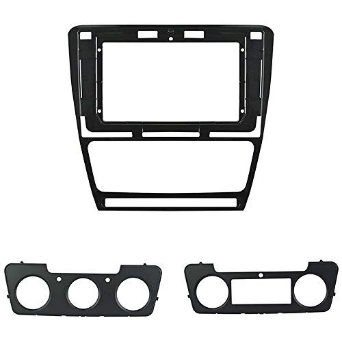 10.1 inch Car Radio Fascia Frame for Skoda Octavia 2007-2014 Black DVD GPS Navi Player Panel Dash Kit Installation Stereo Frame Trim Bezel