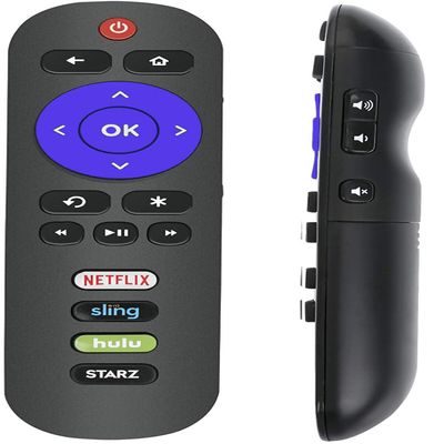 USARMT Universal Remote Control Compatible with TCL/Onn/Element/Westinghous/Jvc/Philips/RCA Roku Smart TVs with Netflix Sling Hulu Starz APP Keys
