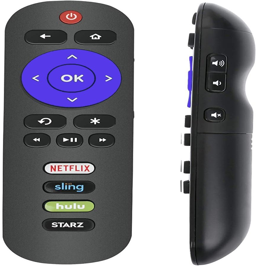 USARMT Universal Remote Control Compatible with TCL/Onn/Element/Westinghous/Jvc/Philips/RCA Roku Smart TVs with Netflix Sling Hulu Starz APP Keys