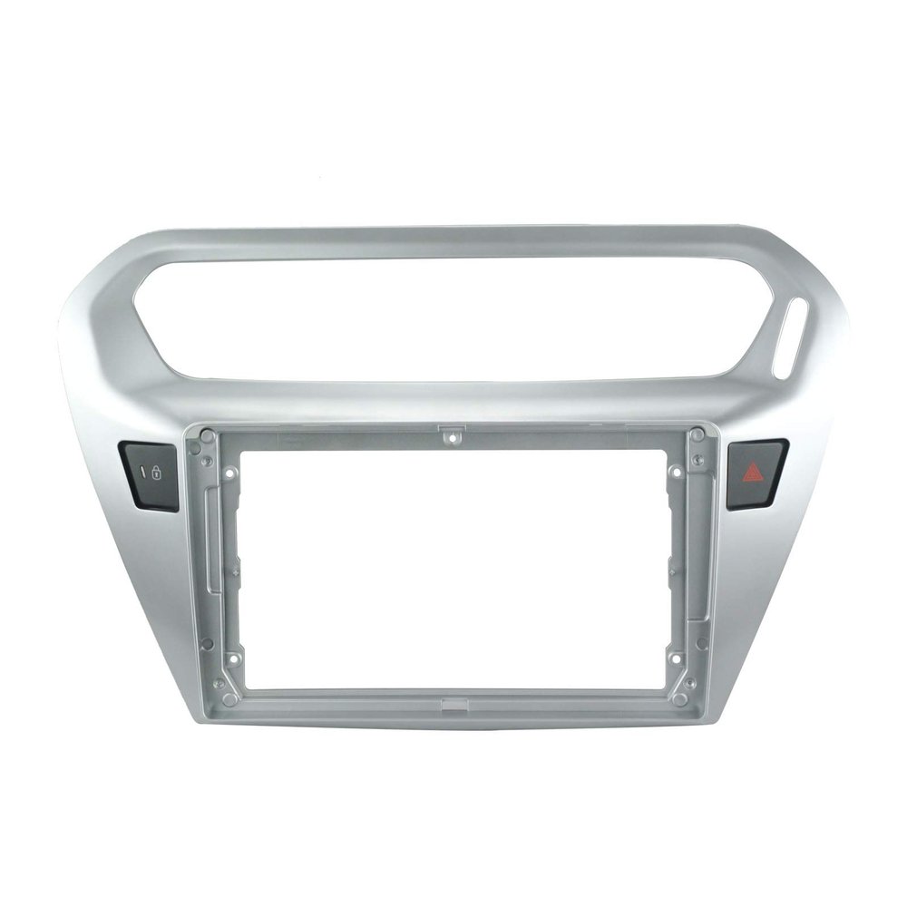 9 inch Car Radio Fascia Frame for Peugeot 301 2014-2018 DVD GPS Navi Player Panel Dash Kit Installation Stereo Frame Trim Bezel
