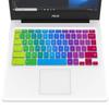 Colorful Keyboard Cover for ASUS Chromebook Flip C433 C434 2-in-1 14" Laptop C434TA-DH342T C433TA-AS384T, C302CA C403 C423 C425TA C433TA C434TA C523NA Keyboard Protector Accessories -Rainbow view 2