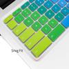 Colorful Keyboard Cover for ASUS Chromebook Flip C433 C434 2-in-1 14" Laptop C434TA-DH342T C433TA-AS384T, C302CA C403 C423 C425TA C433TA C434TA C523NA Keyboard Protector Accessories -Rainbow view 3