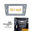 10.1 inch Car Radio Fascia Frame for Peugeot 408 2014-2019 DVD GPS Navi Player Panel Dash Kit Installation Stereo Frame Trim Bezel view 2
