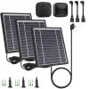 iTODOS 3 Pack Solar Panel Compatible with Blink Outdoor 4 (4th Gen)/Blink Outdoor (3rd Gen) XT3 and Blink XT/XT2 Camera,11.8Ft Outdoor Power Cable and Adjustable Mount,Aluminum Alloy Sturdy(Black) view 1