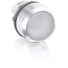 Pushbutton Switch, PB Main WHT Flush Ill Metal, MP2-31W view 1