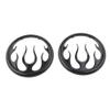 GZYF Motorcycle Flame Style Speaker Accent Trims for Harley Electra Glide FLHT 1996-2013, Street Glide FLHX 2006-2013, Trike FLHTCUTG FLHXXX 2009-2013, Black view 2
