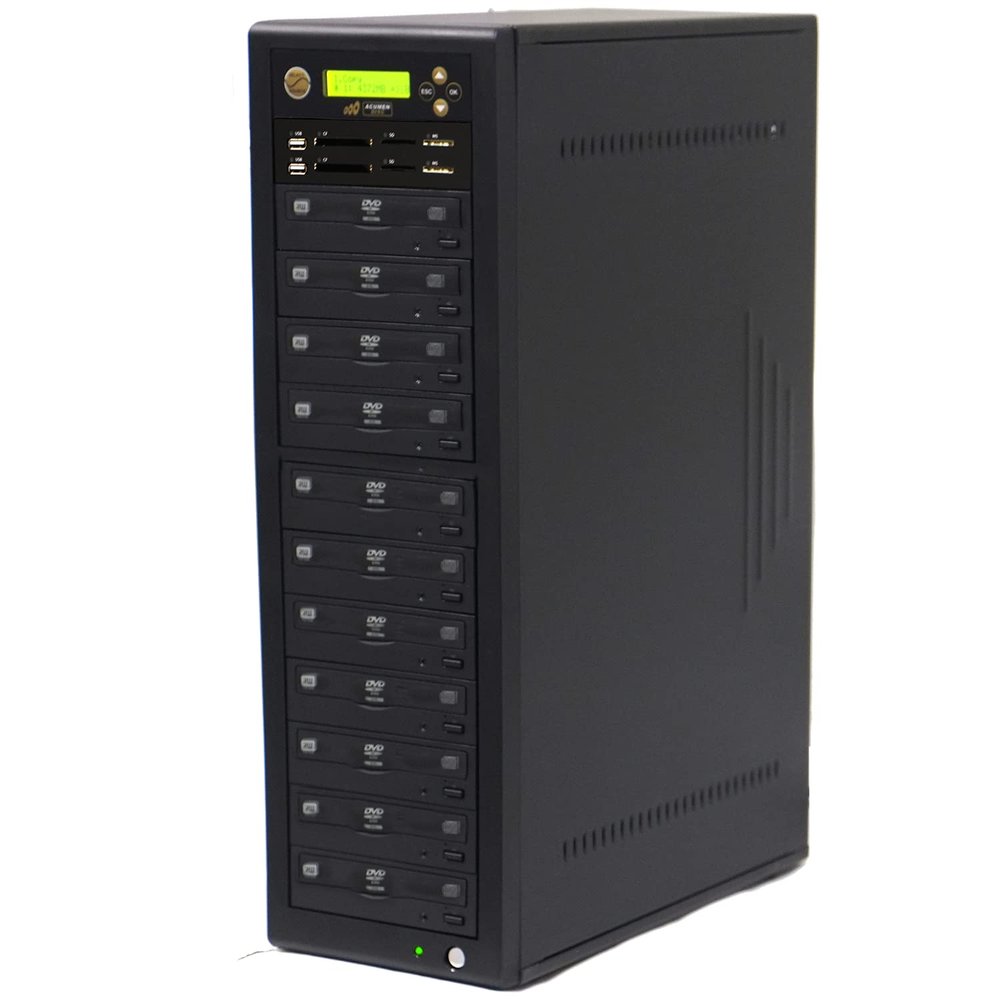 Acumen Disc 1 to 10 Crossover CD DVD Disc Duplicator & Bi-Directional Multimedia Flash Memory Copier (CF SD MS USB) / Media Converter - Disc to Disc/Media to Media