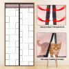 WUZMING Magnetic Thermal Insulated Door Curtain, Home Kitchen Oil/Smoke Resistance Parlor Bedroom Windproof Insulation Protective Curtain Magnetic, Available in All Seasons view 3