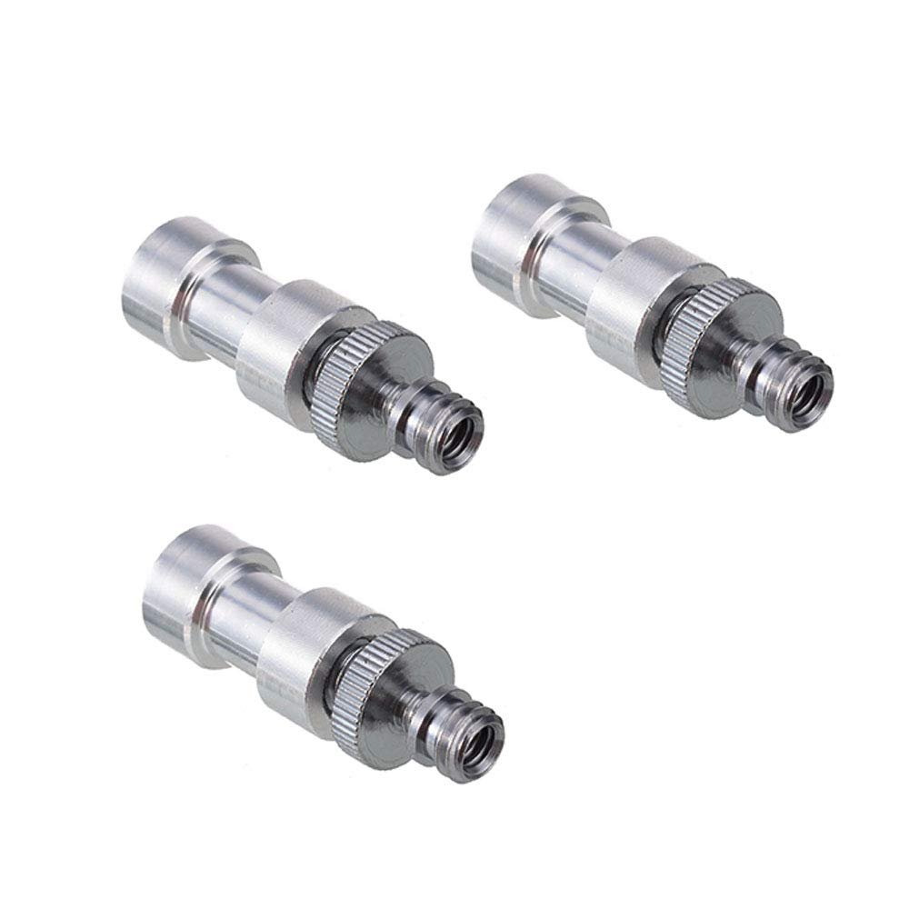 Acxico 3Set Camera Cam 1/4" 3/8" Tripod Screw Adapter Converter to Light Stand Holder Mount