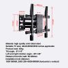 LIU- TV Mount Universal for 40-60 Inch TV with Full Motion Tilting Retractable Articulated Arm, VESA 600x400mm Holds Up to 45kg view 2