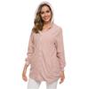 Andongnywell Women Plus Size Winter Warm Hoodie Coat Wool Zipper Cotton Outwear Lamb Wool Hooded Cardigan Jacket (Apricot,XXL) view 3
