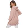 Andongnywell Women Plus Size Winter Warm Hoodie Coat Wool Zipper Cotton Outwear Lamb Wool Hooded Cardigan Jacket (Apricot,XXL) view 4