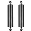 FEICHAO 2PCS D60mm 10/12 inch Buoyancy 447g / 550g Underwater Diving Photography Carbon Fiber Lamp Arm Dual Hand-Held Accessories 1 Inch Dual Ball Head Upgraded Version (12inch Black)