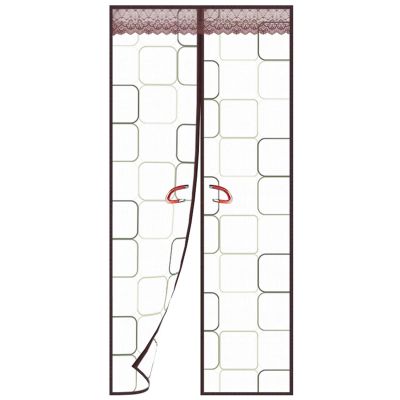 WUZMING Magnetic Thermal Insulated Door Curtain, Home Kitchen Oil/Smoke Resistance Parlor Bedroom Windproof Insulation Protective Curtain Magnetic, Available in All Seasons