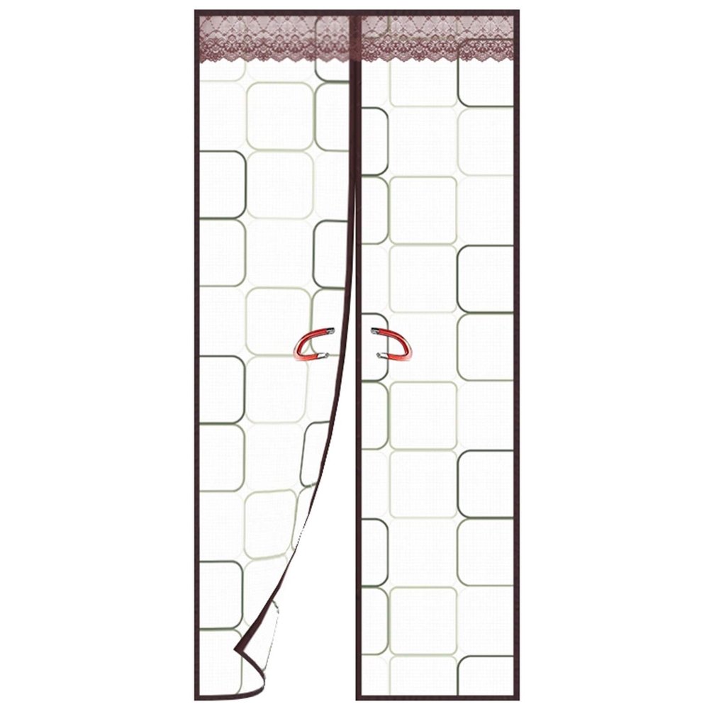 WUZMING Magnetic Thermal Insulated Door Curtain, Home Kitchen Oil/Smoke Resistance Parlor Bedroom Windproof Insulation Protective Curtain Magnetic, Available in All Seasons