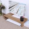 Monitor Riser 1 Layer Multi-Function Wooden Monitor Stand Tv Computer High Bracket Desktop Base Heightening Rack (Wooden Color) view 2