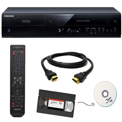 Samsung VHS to DVD Recorder VCR Combo w/ Remote, HDMI (Renewed)