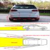 TOTMOX Car Reverse Parking Radar System 8 Reversing Sensors Kit with Front and Rear Alarm Buzzer Reminder LED Display Safe Driving, Car Parking Sensor, Gray view 4