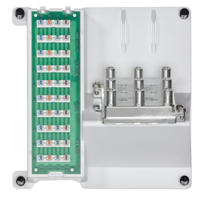 Leviton Telephone and 8-Way Video Panel 47603-2G8