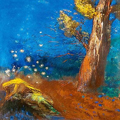 Odilon Redon : The Death of Buddha : c1899 : Archival Quality Art Print