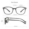 VisionGlobal Blue Light Blocking Glasses for Women/Men, Anti Eyestrain, Computer Reading, TV Glasses, Stylish Square Frame, Anti Glare (Wood, +3.50 Magnification) view 3