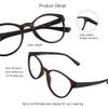 VisionGlobal Blue Light Blocking Glasses for Women/Men, Anti Eyestrain, Computer Reading Glasses, Stylish Oval Frame, Anti Glare (Tortoise, 3.25 Magnification) view 2