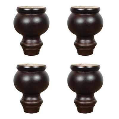 CB Catholic Wood Furniture Legs,Sofa Legs,Replacement Legs,with Mounting Plates and Screws,Suitable for TV Cabinets,Cabinets,Coffee Tables,etc (10cm/3.9in)