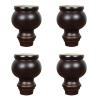 CB Catholic Wood Furniture Legs,Sofa Legs,Replacement Legs,with Mounting Plates and Screws,Suitable for TV Cabinets,Cabinets,Coffee Tables,etc (10cm/3.9in) view 1