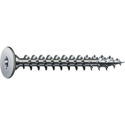 SPAX Wirox Rear Wall Screw Without Lens 4.0 x 25 Torx 20 Silver Pack of 300